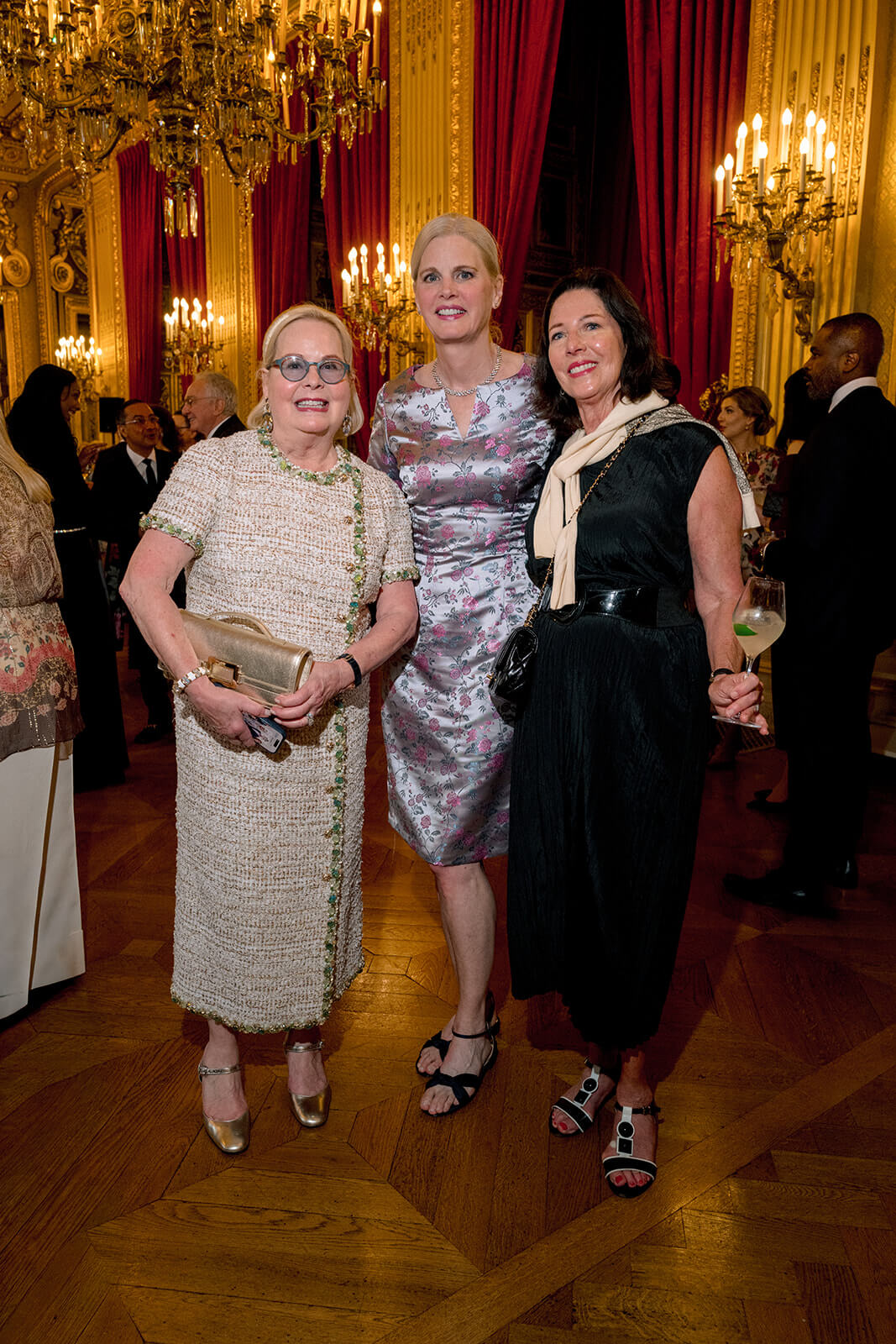 Cindy Galvin, Kristin Smith, Kim Moore at the Quai d'Orsay
